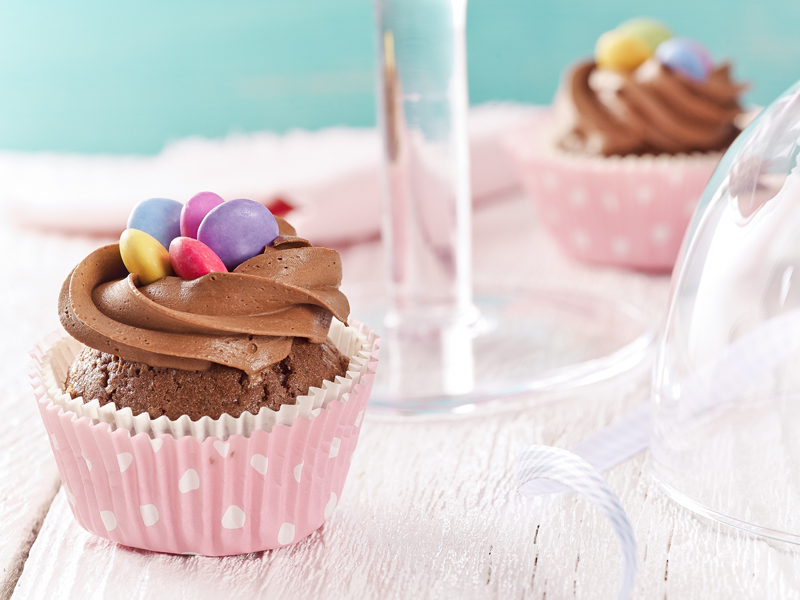Cupcakes s čokoládovým krémom