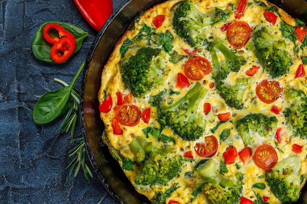Omeleta s brokolicou