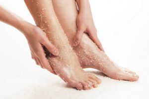 Woman feet  treatment