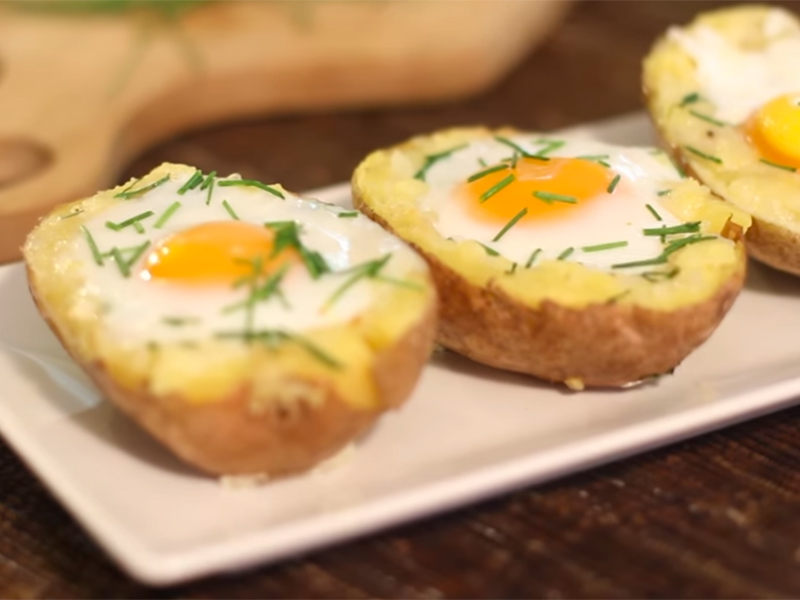 zemiaky s vajíčkom