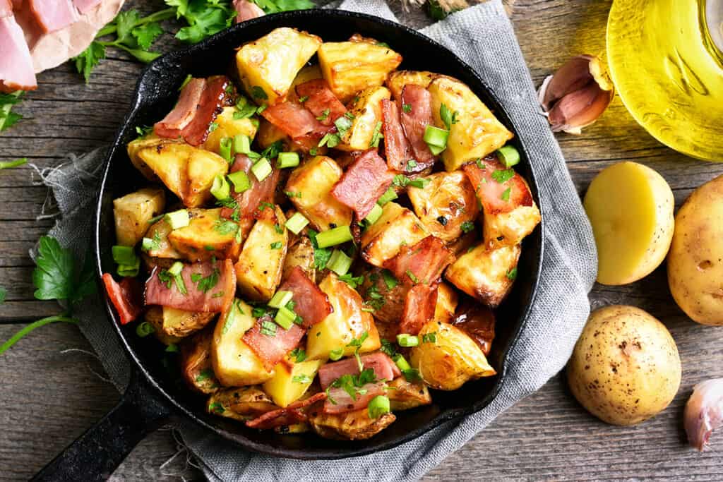 zemiaky so slaninou