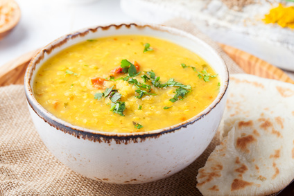 Šošovicová polievka s curry
