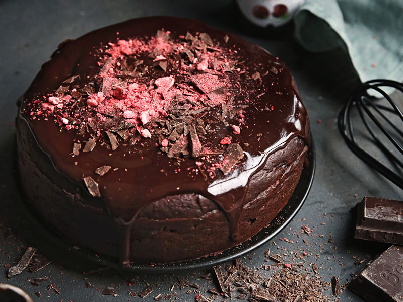 Cviklový koláč s čokoládou